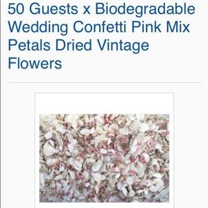 Real Dried Ceremony toss flowers - Ivory and Blush